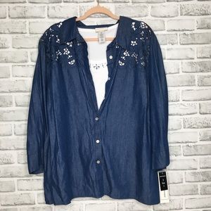 Alfred Dunner 2pc Top Size 22W